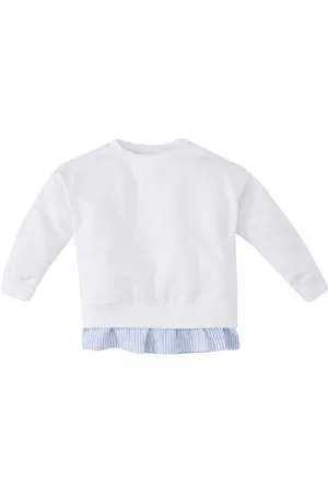 DeFacto Baby Mädchen Pullover, süßer Baby Pullover mit Langen Ärmeln - kuscheliges Baby Sweatshirt niedliches Baby Shirt Langarm für Mädchen, hochwertiger Kinderpullover