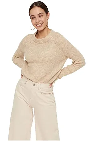 Pieces® Pcellen Ls O-Neck Knit Noos Bc