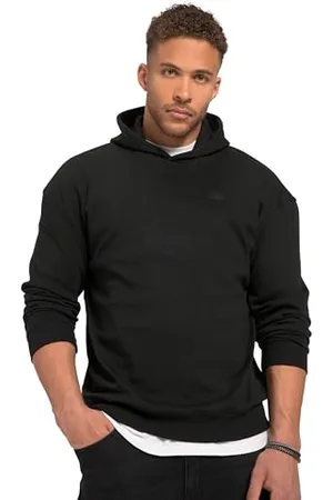 STHUGE Herren Sweathoodie, Kellerfalte, Oversized, Rückenprint, 1/1 Kapuzenpullover, , 3XL Grande Taille