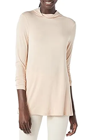 Amazon Damen Langärmelige Jersey-Tunika Stehkragen (Früher Daily Ritual), , S