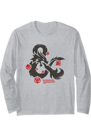 Dungeons & Dragons Ampersand Red Rolling Dice Langarmshirt