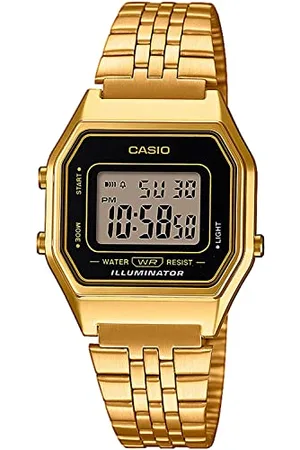 Casio DamenArmbanduhr Digital Quarz Edelstahl LA680WEGA-1ER