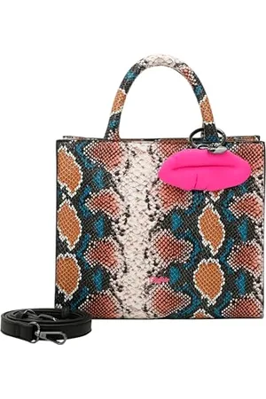 Buffalo Damen Big Boxy Collection Fancy Snake Blue Shopper