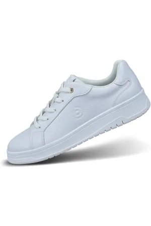 Bugatti Damen Weiße Sneaker mit Klarem Design, Intelligenter Schnürung, Logo-Akzent, Hochwertigen Materialien und Vielseitigem Stil für Jedes Outfit 41 EU