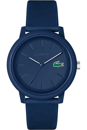 Lacoste Analog Quarzuhr für Herren Kollektion .12.12 mit Marinblaues Silikonarmband - 2011172