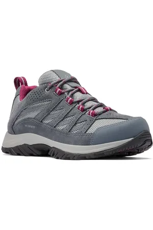 Columbia Crestwood Wanderschuhe für Damen, Blau (Zinc x Dark Fuchsia), 40.5 EU