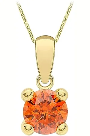 Amazon Halskette mit Anhänger aus 9-karätigem Gold, Geburtsstein für Januar (ehemals Amazon Collection)