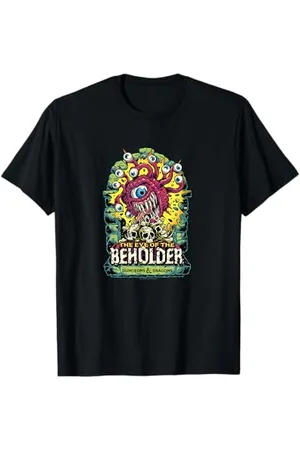 Dungeons & Dragons Eye Of The Beholder T-Shirt - Offiziell Lizenziert - Herren, Fantasy-Fans, junges Publikum - Unisex - Halbarm - Klassisch, Casual - - S