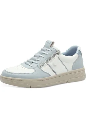 Jana Damen Sneaker flach Freizeit Vegan, Blau , 38 EU