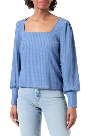 VERO MODA Vmbelita Ls Square Neck Short Top JRS