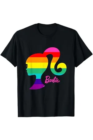 Barbie Herren, Kurzarm, Regenbogen, Logo T-Shirt, , S