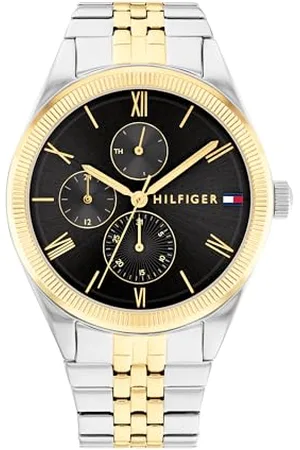 Tommy Hilfiger Multi Zifferblatt Quarz Uhr für Damen mit Zweifarbiges Edelstahlarmband - 1782591