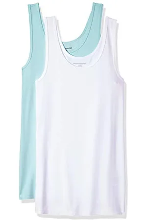 Amazon Damen Tanktop schlanke Passform, 2er-Pack, , XS