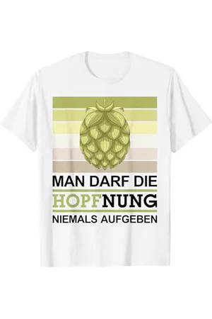 witzige und lustige Sprüche Hopfnung Nie Aufgeben Spruch Bier Brauen geschenk T-Shirt