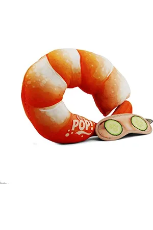 Oh My Pop! Prawn-Nackenkissen und Schlafmaske
