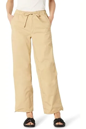 Amazon Damen Mid-Rise-Hose mit Weitem Bein in Übergröße und Fallschirmhose, , XXL