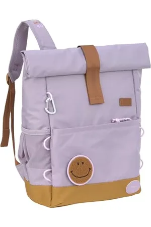 LÄSSIG Kinderrucksack mit Brustgurt Freizeitrucksack wasserabweisend, 15 Liter/Medium Rolltop Backpack lilac
