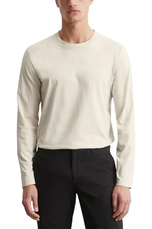 Marc O’ Polo Marc OߴPolo Herren Langarmshirt aus Bio-Baumwolle Basic, Cremefarben , XXL