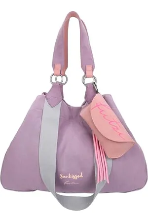 Fritzi aus Preußen Damen Izzy Medium Denim Washed Purple Shopper