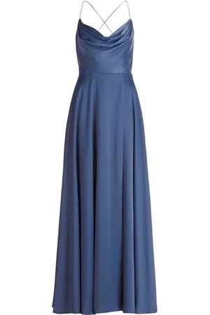 Vera Mont Damen Abendkleid mit Wasserfallausschnitt ,34