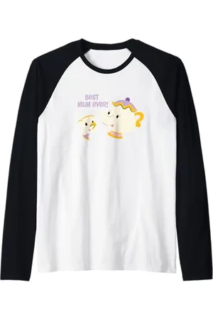 Disney Beauty and the Beast Mrs Potts and Chip Best Mum Ever Raglan