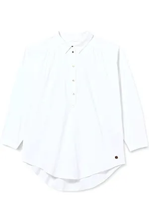 Tamaris Damen Shirt mit halber Knopfleiste ARHAVI Weiß 40