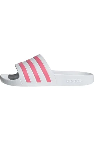 adidas Damen Adilette Aqua Slides RUTSCHEN, Cloud White/Rose Tone/Cloud White, 40.5 EU
