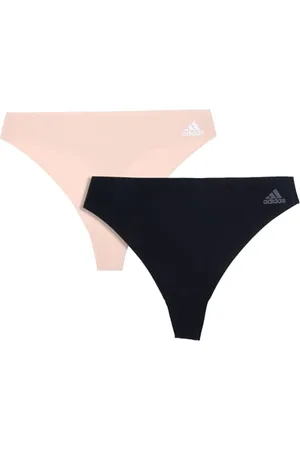 adidas String Tanga Damen (2er Pack) Unterhosen (Gr. XS - XXL) - bequeme Unterwäsche, , L