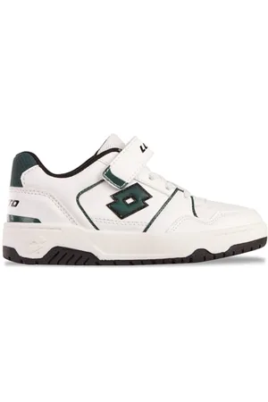 Lotto BOXSCORE K Sneaker, White/Green, 33 EU