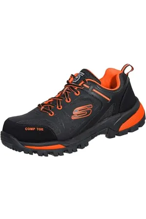 Skechers Herren Galton Pending BAU-Stiefel, Schwarz/Orange, 45.5 EU