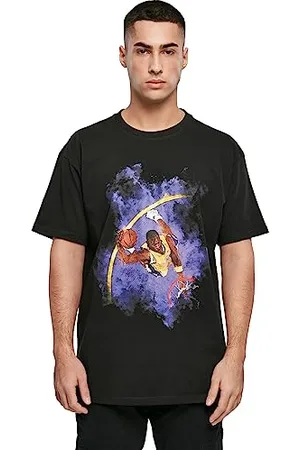 Mister Tee Unisex Basketball Clouds 2.0 Oversize Tee M Black