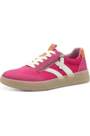 Jana Damen Sneaker flach Sportlich Vegan, Rosa , 37 EU