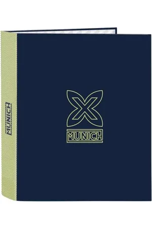 Safta Munich North Ringordner mit 4 Ringen, ideal für Kinder verschiedener Altersgruppen, bequem und vielseitig, Qualität und Widerstandsfähigkeit, 27 x 6 x 33 cm, , M, Casual