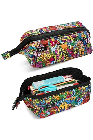 Zipit Lenny Federmäppchen | Großes Mäppchen für Schule und Büro | Etui, Kosmetiktasche mit breite Öffnung | Federmappe