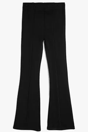 Koton Girls Flare Trousers Ribbed Elastic Waistband