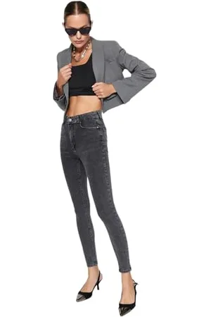 Trendyol High Waist Skinny Jeans TWOAW24JE00066, , 36