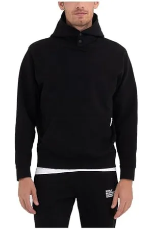 Replay Herren Hoodie aus Baumwolle, (Schwarz), XL