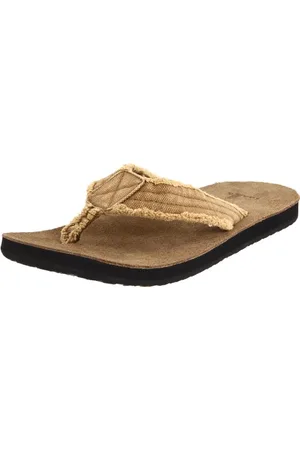 Sanük Herren Fraid Not Zehentrenner, Beige (Khaki), 38.5 EU
