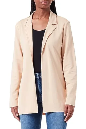 Cartoon Damen Casual-Blazer mit Reverskragen Hellbraun,38