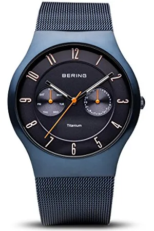 Bering Herren Uhr Quarz Movement - Titanium Collection mit Titan und Saphirglas 11939-393