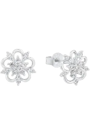 Amor 925 Sterling Damen Schmuck, mit Zirkonia synth., , Blume, Kommt in Schmuck Geschenk Box