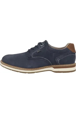 QS by s.Oliver Herren Schnürschuhe Freizeit Runde Spitze, Blau (Navy), 42 EU