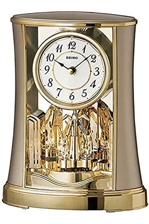 Seiko Seiko Tischuhr Motion gold Kunststoff Drehpendel QXN227G