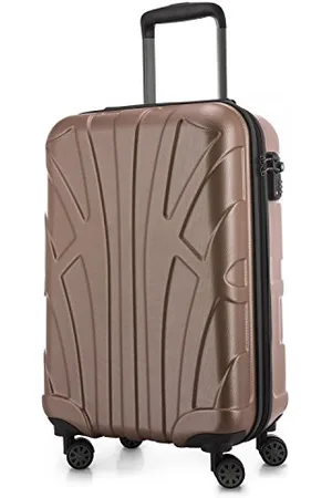 SUITLINE Handgepäck Hartschalen-Koffer Koffer Trolley Rollkoffer Reisekoffer, TSA, 55 cm, ca. 34 Liter, 100% ABS Matt
