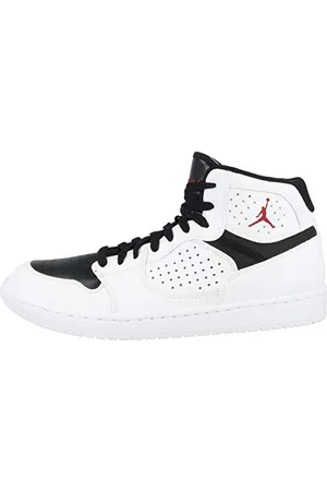 Nike Herren Jordan Access Running Shoe, Weiss/Gym Red-Schwarz, 42.5 EU