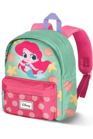 Disney Arielle Fork-Joy Kindergartenrucksack, Grün, 22 x 27 cm, Kapazität 5 L