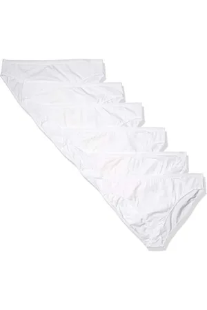 Amazon Damen Slip aus Baumwolle mit hohem Beinschnitt (in Übergröße erhältlich), 6er-Pack, , 40