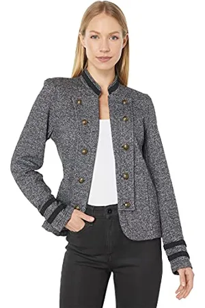 Tommy Hilfiger Damen Open Front Band Jacket Lässiger Blazer, , M (6er Pack)