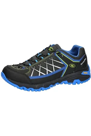 BRUTTING Unisex Mount Root Cross-Laufschuhe, schwarz/blau/Lemon, 40 EU