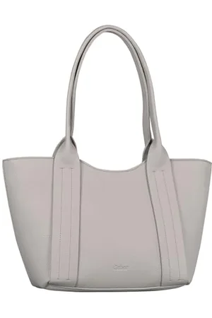 Gabor Bags Christine Damen Shopper Umhängetasche Reißverschluss Groß Grau